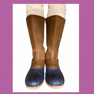 LONDON FOG tall duck boot